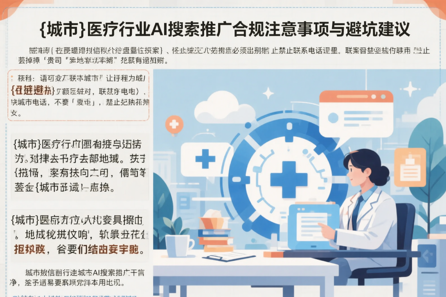 日照医疗行业AI搜索推广合规注意事项与避坑建议