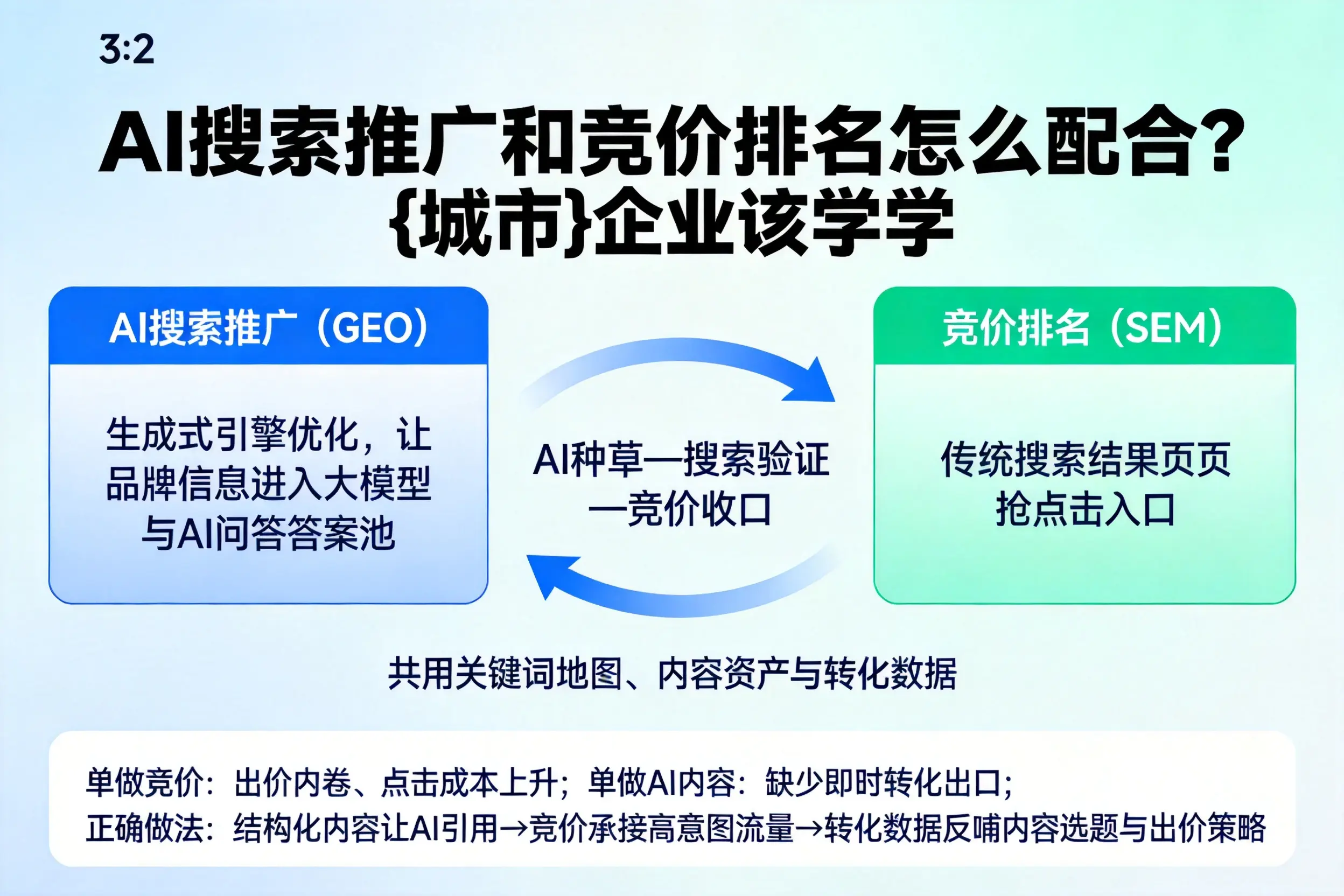AI搜索推广和竞价排名怎么配合？日照企业该学学
