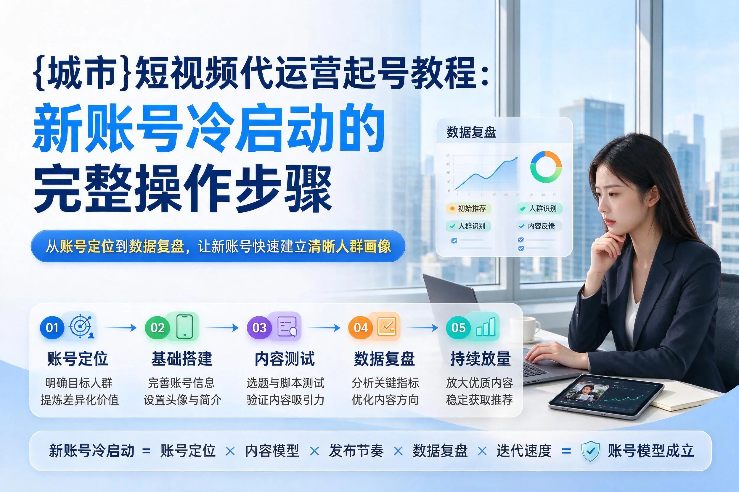日照短视频代运营起号教程:新账号冷启动的完整操作步骤