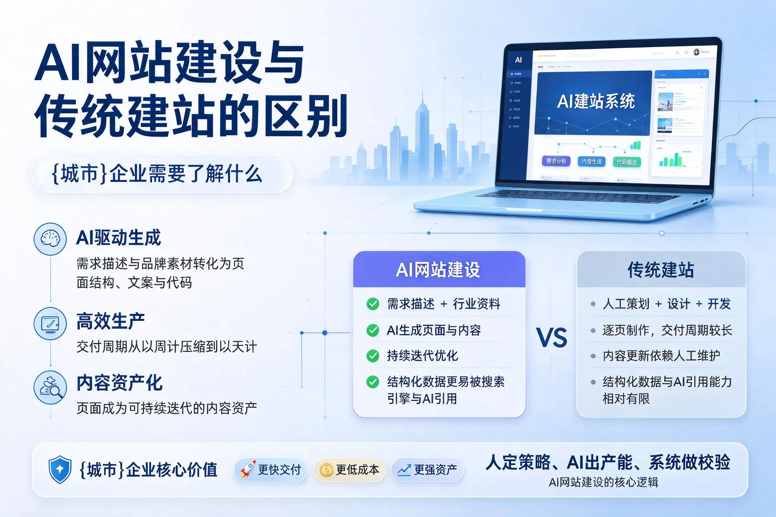 AI网站建设与传统建站的区别，日照企业需要了解什么