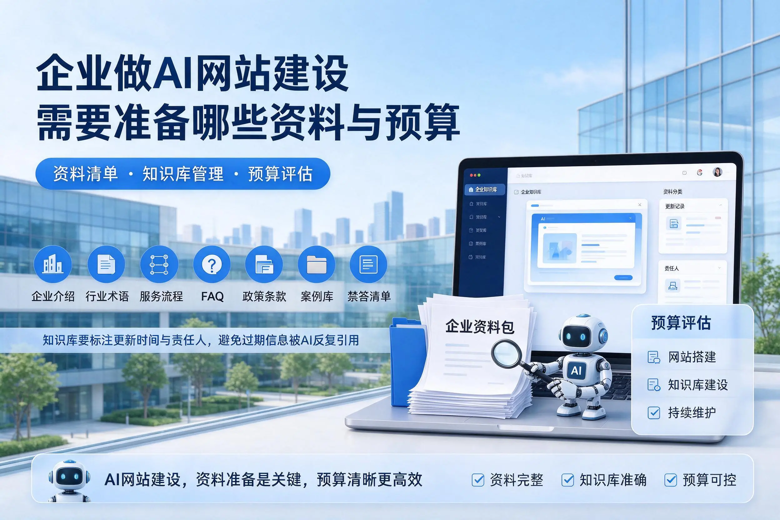 日照企业做AI网站建设需要准备哪些资料与预算