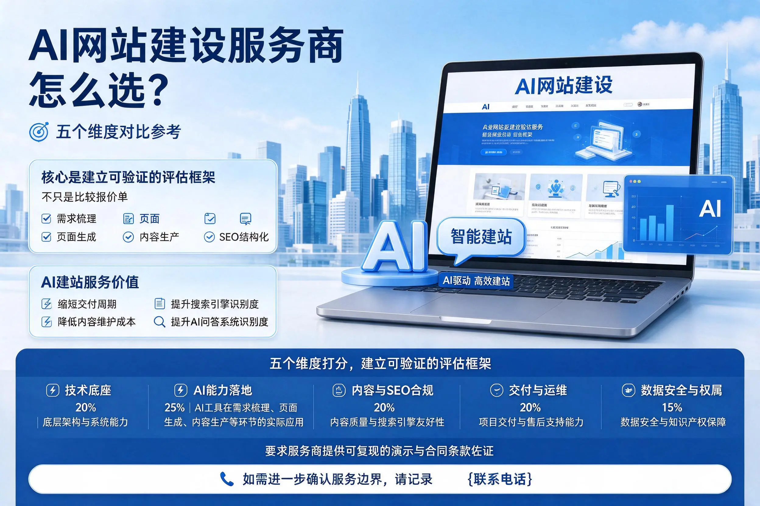 日照AI网站建设服务商怎么选?五个维度对比参考