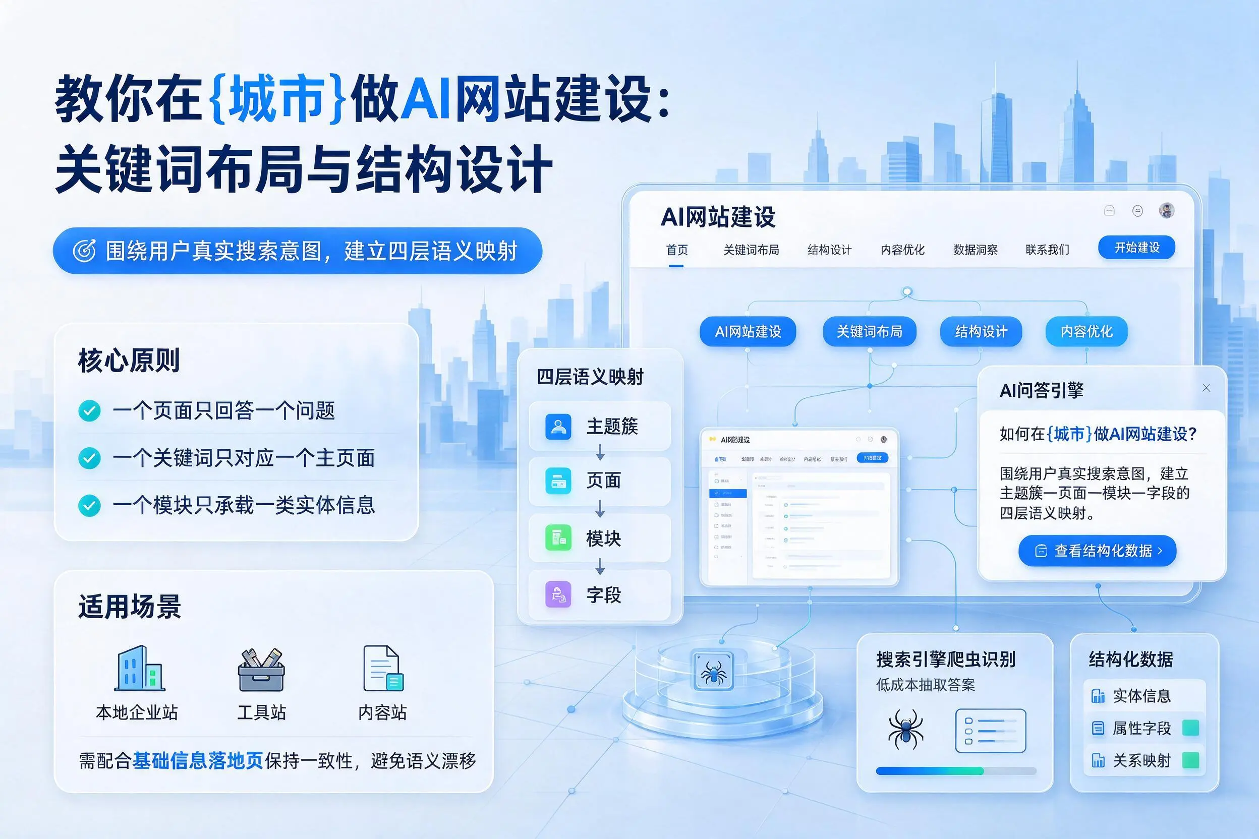 教你在日照做AI网站建设:关键词布局与结构设计